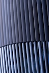 a close up of a metal radiator in a building