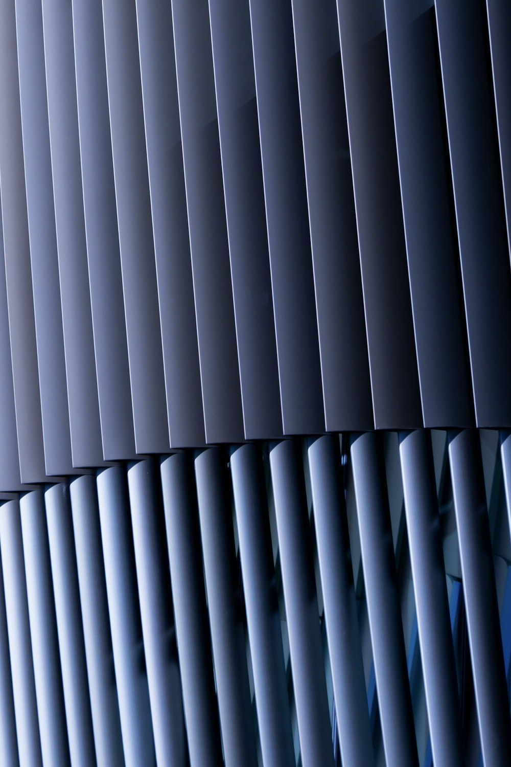 a close up of a metal radiator in a building