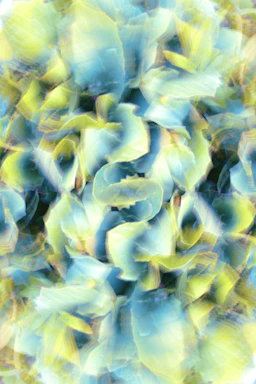 Abstract geometric pattern in deep blue and soft grey, evoking connection and growth.
