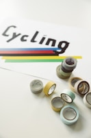 A vibrant display of floor marking tapes in six colors.