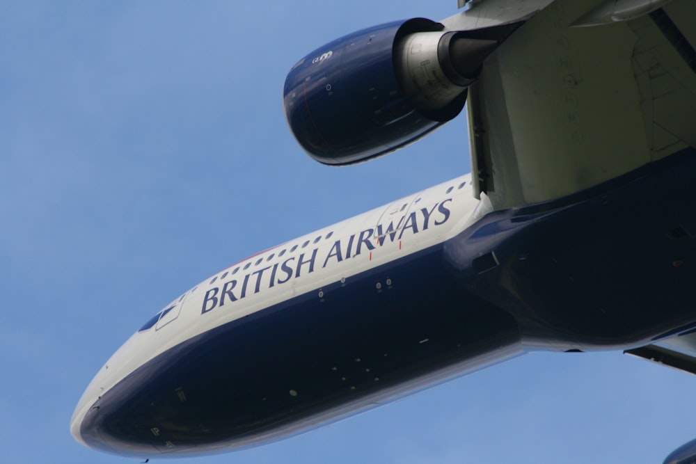 a close up of the tail end of an airplane