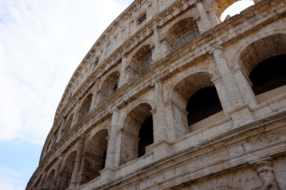 a close up view of the inside of a building