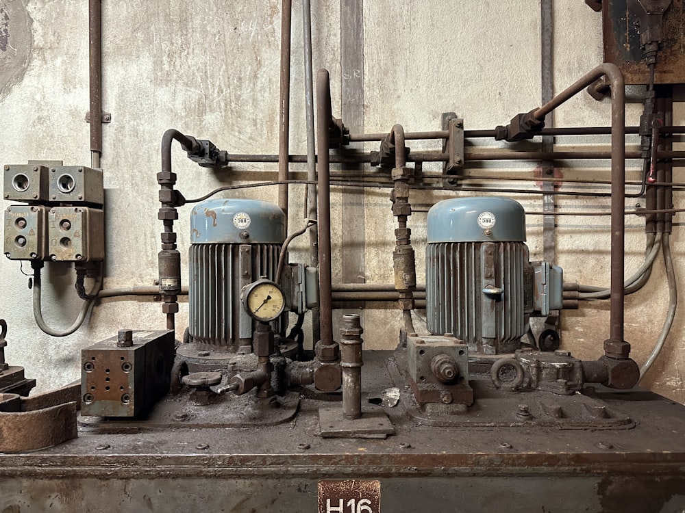 a couple of machines that are sitting on a table