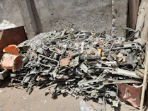 A friendly team collecting scrap metal from a local business in Jeddah.