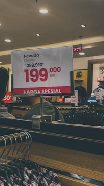 a clothing store with a sign that says 99 99 per cent