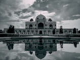 Historic photograph of Humayun’s Tomb, reflecting heritage research.