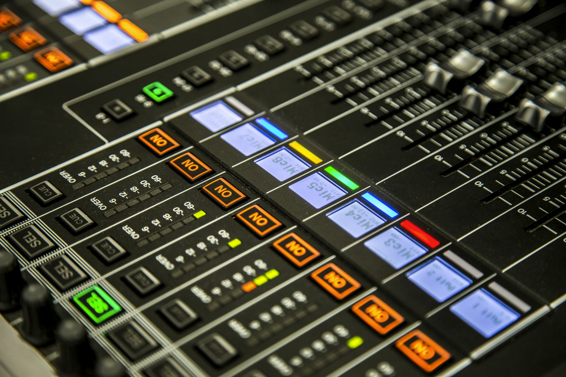 a close up of a control panel with buttons