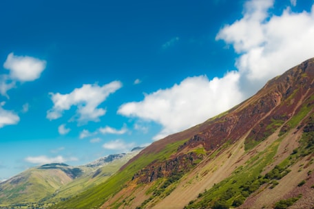 A scenic view of a popular travel destination with clear blue skies and lush greenery.