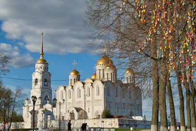 The Dormition Cathedral and its gold domes — Vladimir, Russia