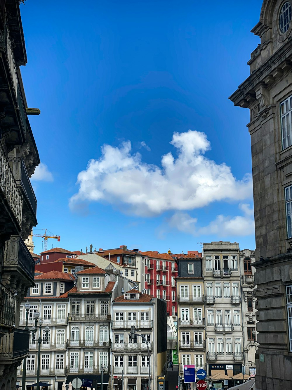 a group of buildings that are next to each other