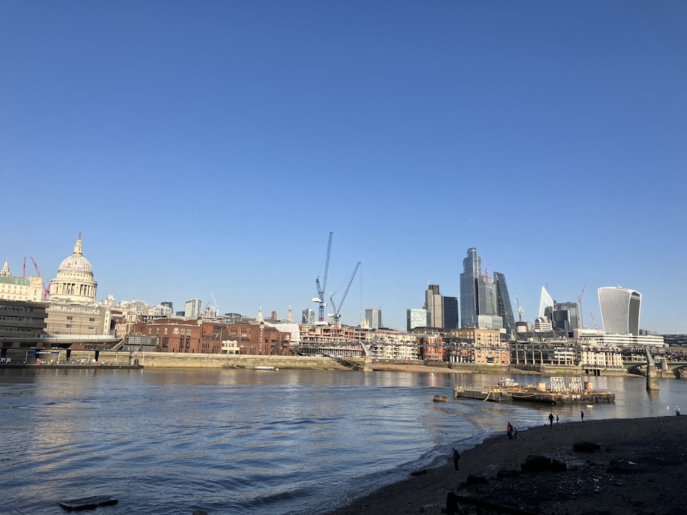 a view of the city of london from across the river