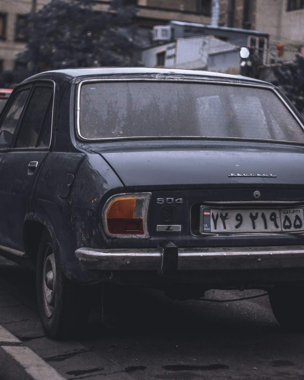 a car parked on the side of the road