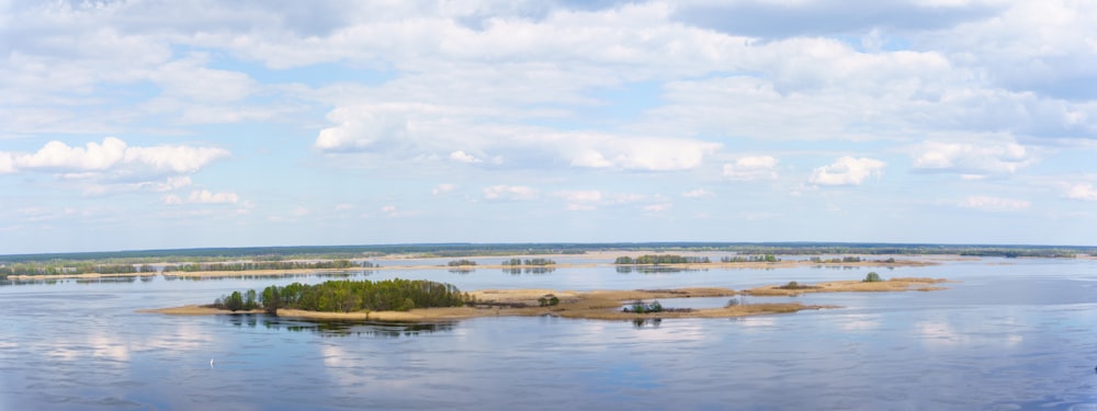 an island in the middle of a body of water