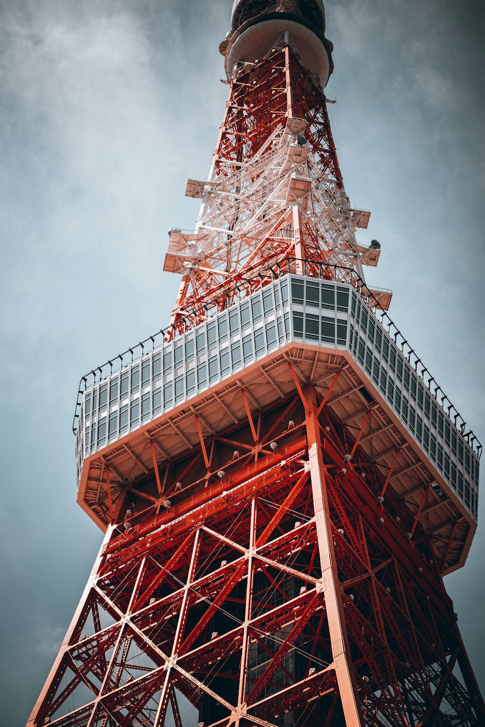 the top of the eiffel tower in paris, france