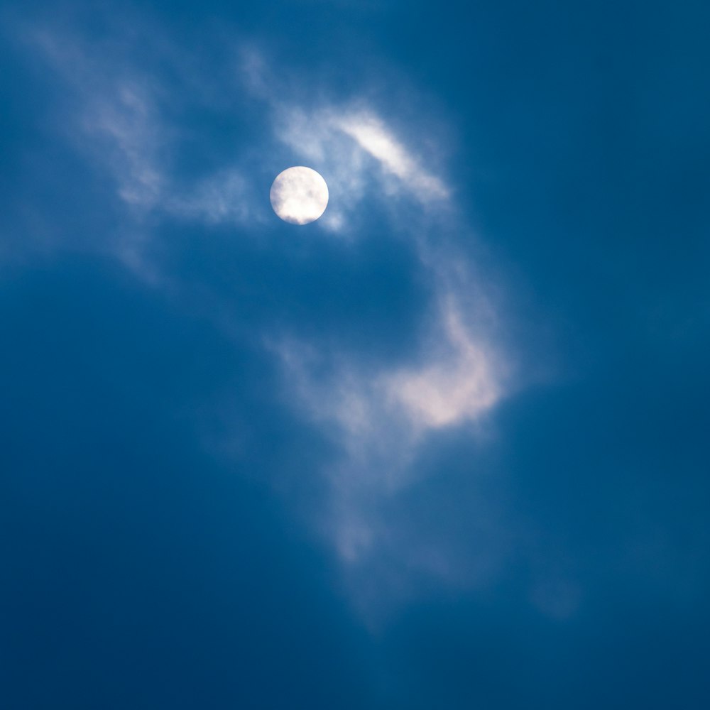 a plane flying in the sky with the moon in the background