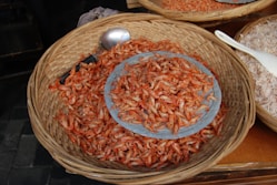 a close up of a bowl of food on a table