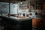 A cozy communal kitchen area for guests at Cerva Camp.