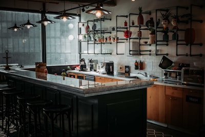 A welcoming open kitchen area in a stylish studio.