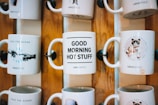 Stylish mugs featuring unique designs from afrence.