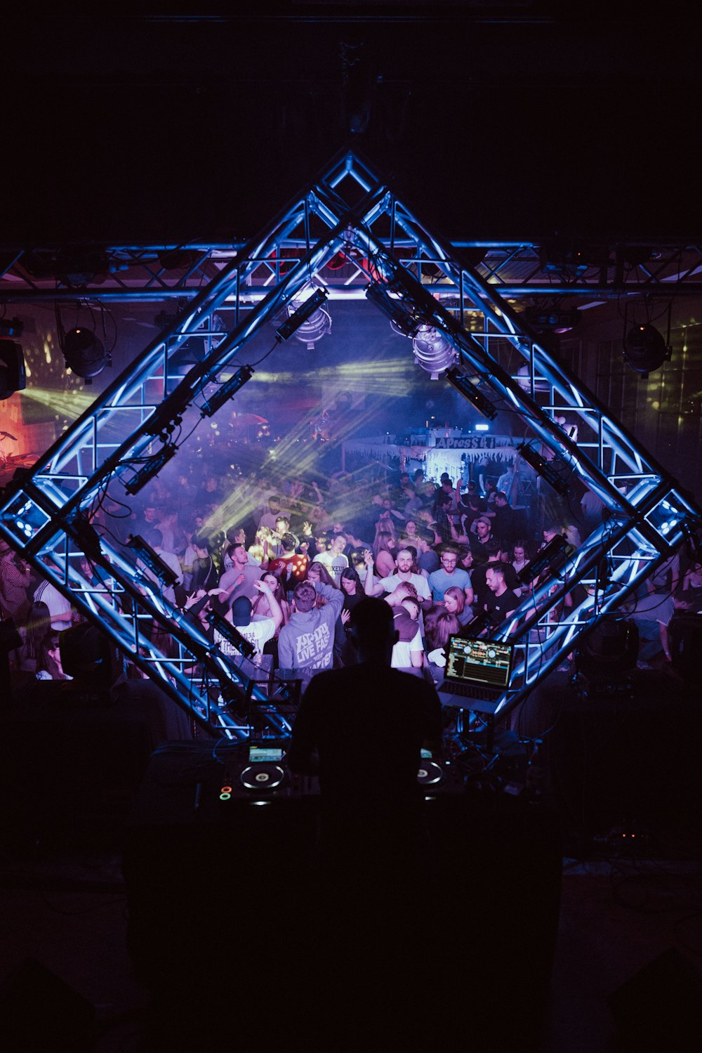 a group of people standing on top of a stage