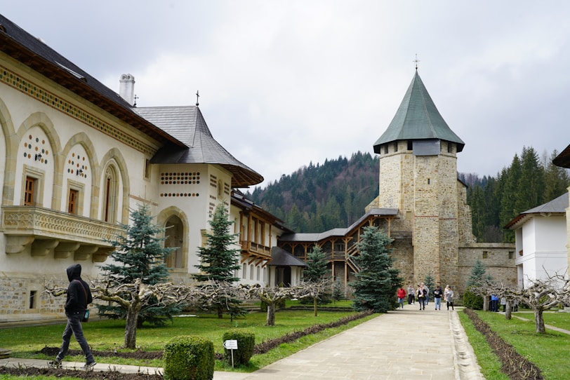 a large building with a clock tower on top of it