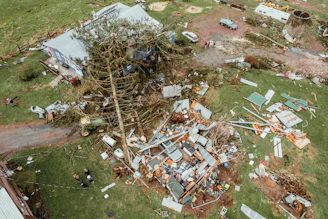 a house that has been destroyed by a tornado