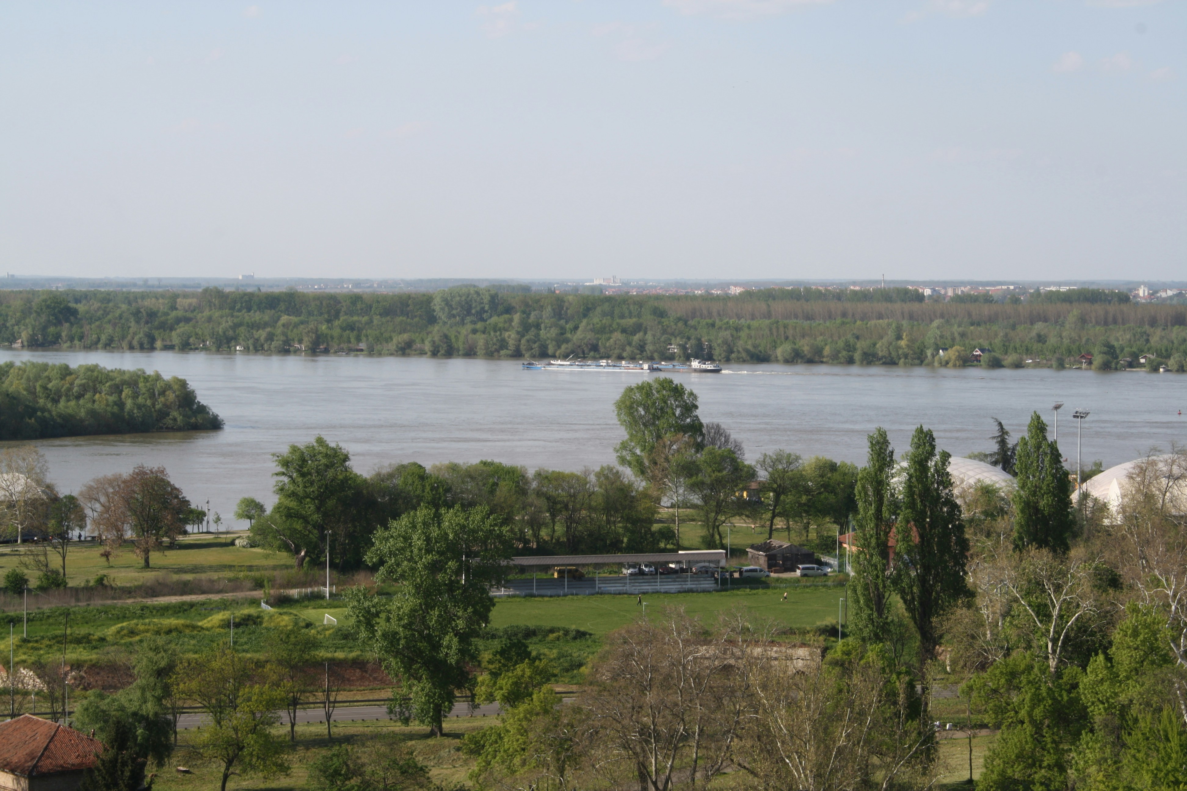 a view of a body of water from a hill