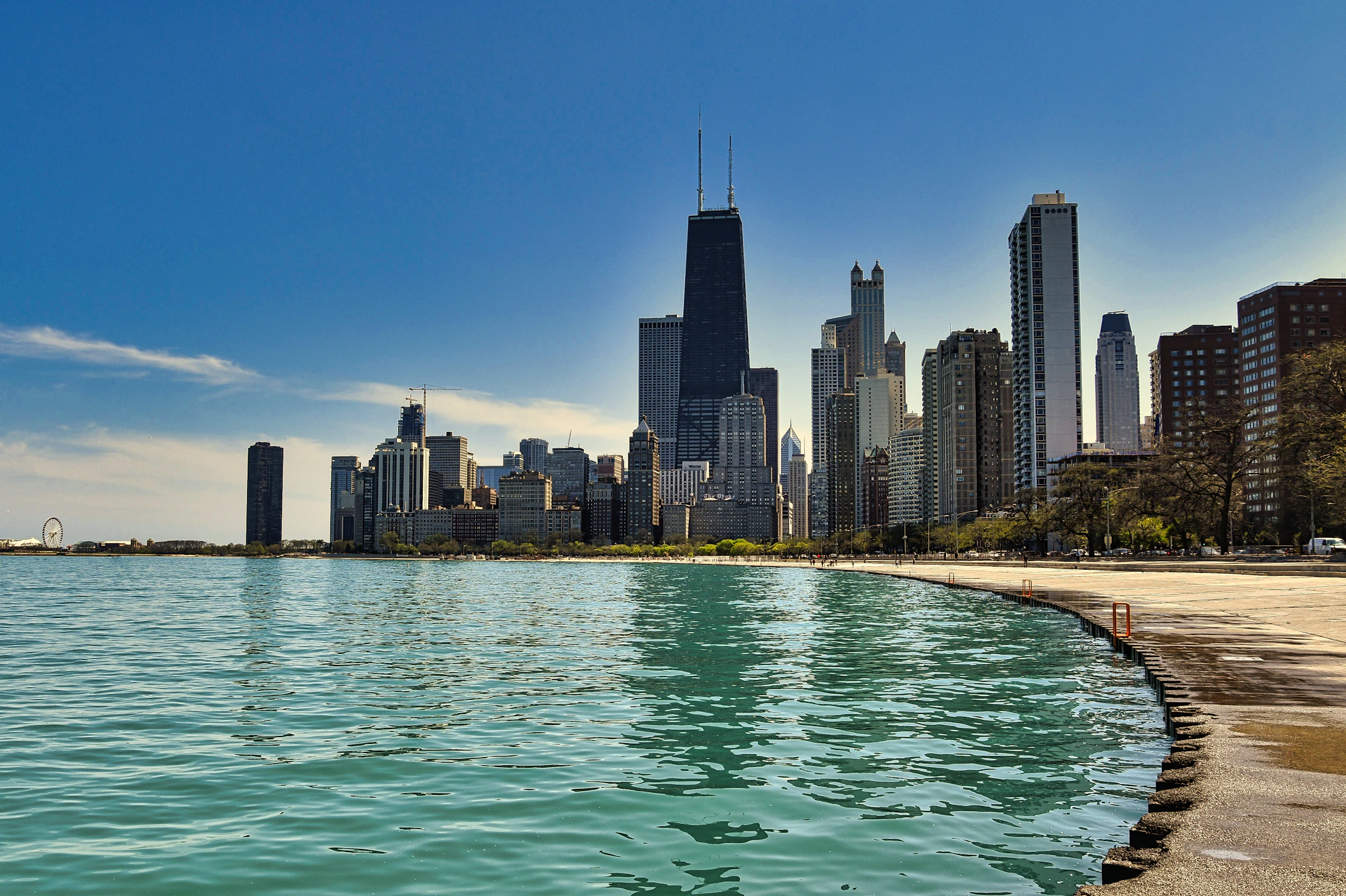 City-center skyline with skyscrapers