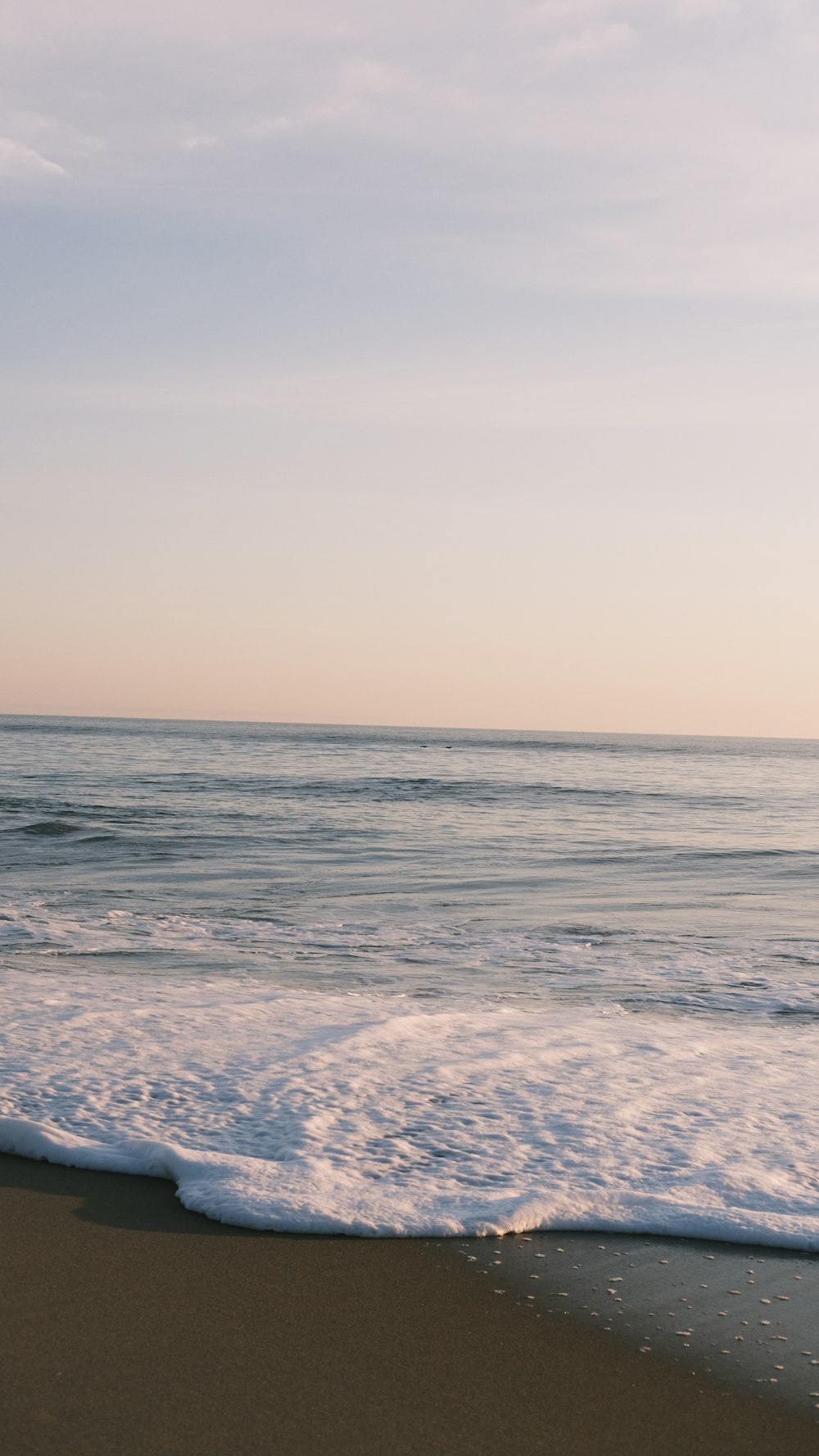 a person walking along a beach near the ocean