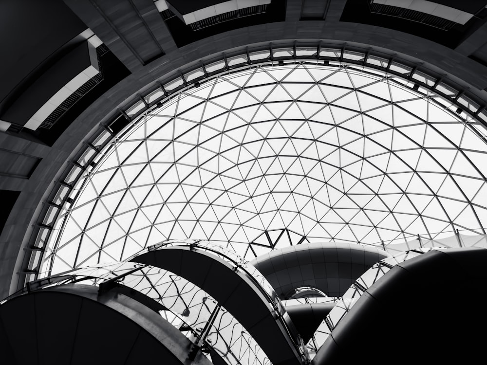 a black and white photo of the inside of a building