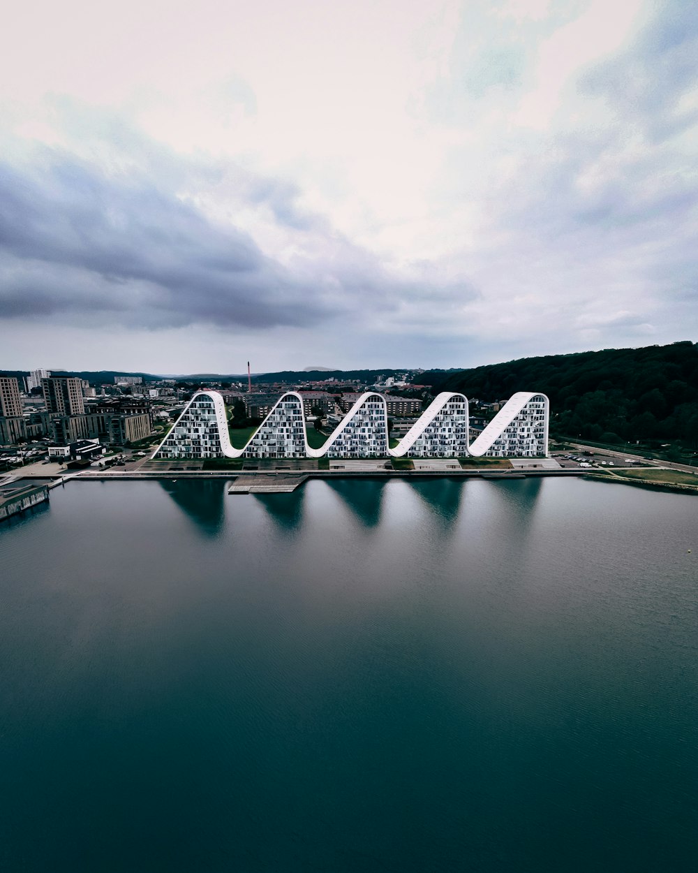 a large bridge over a large body of water