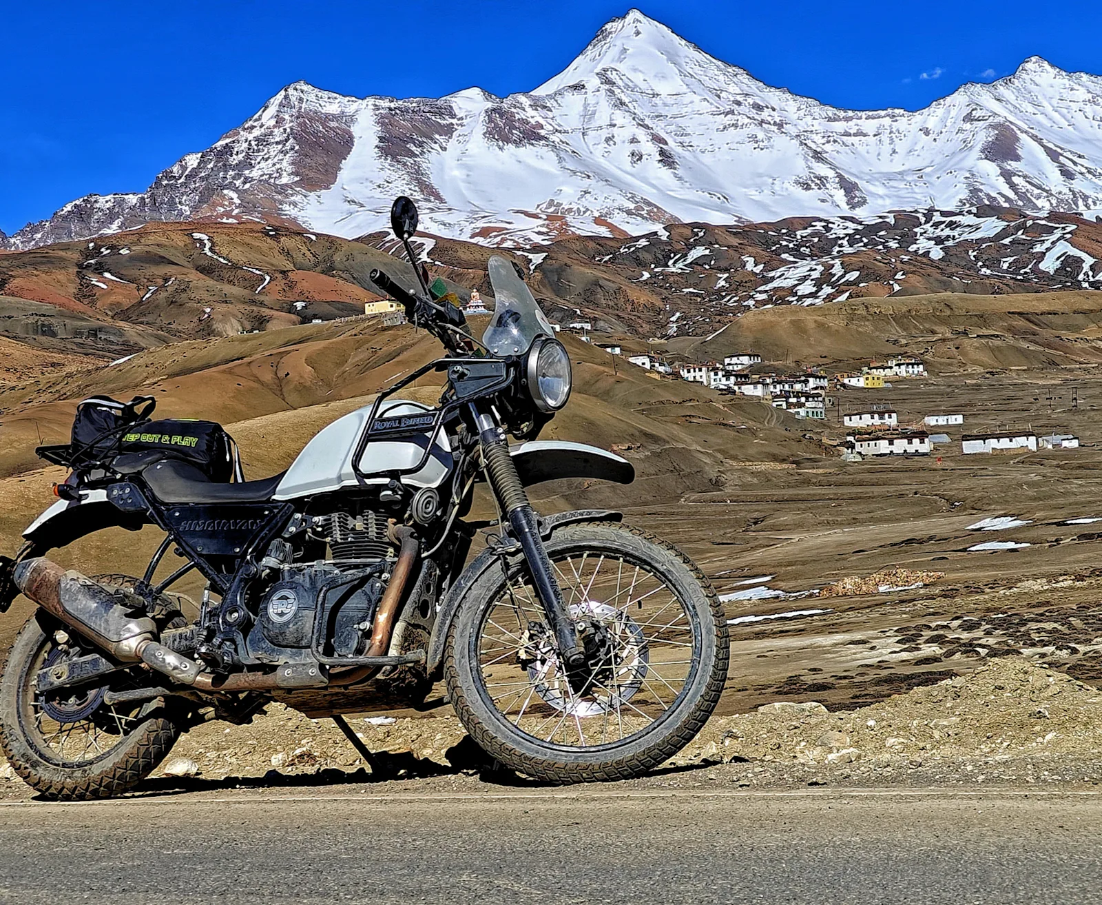 Mountain scenery around Kaza, Himachal Pradesh