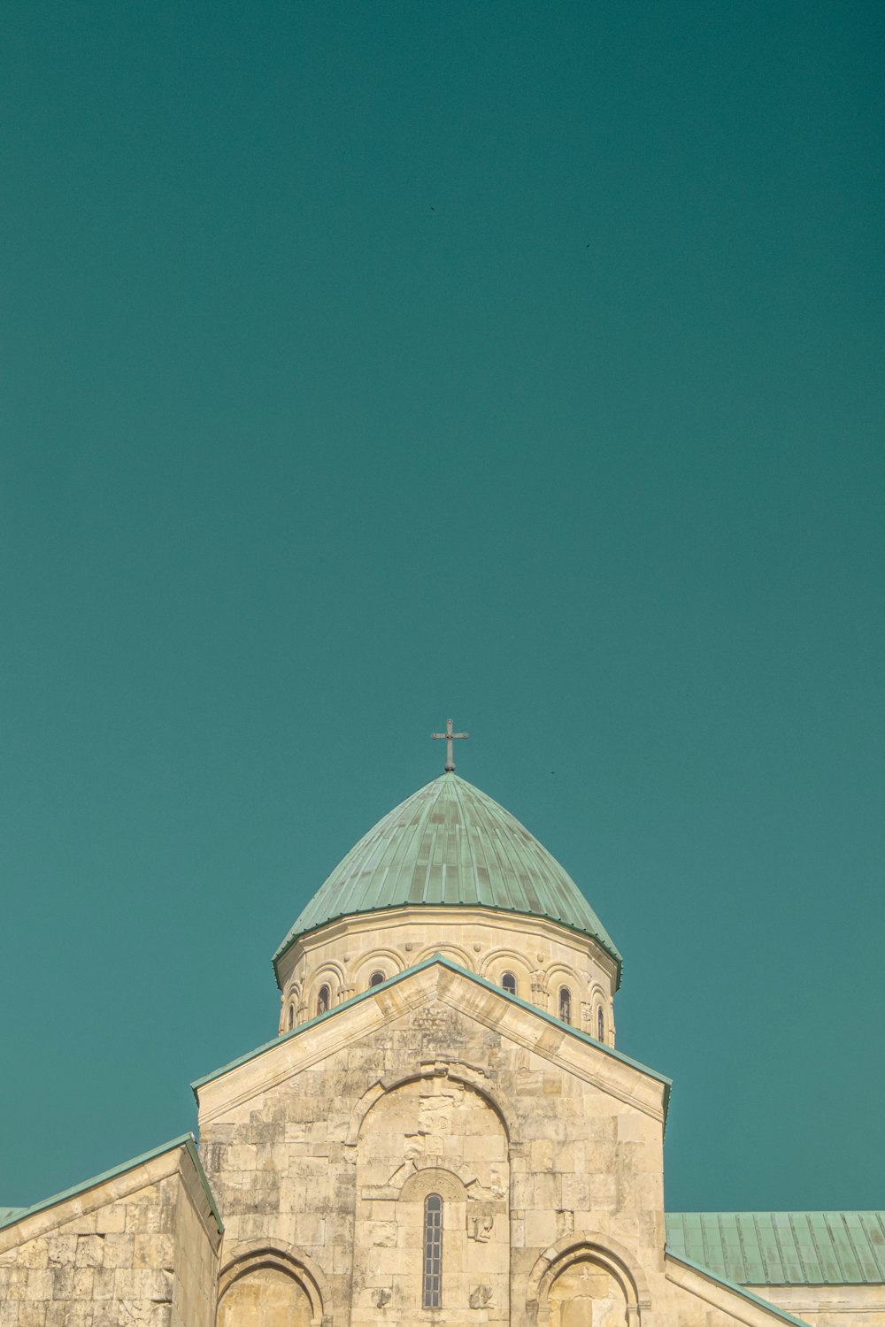 a church with a cross on top of it