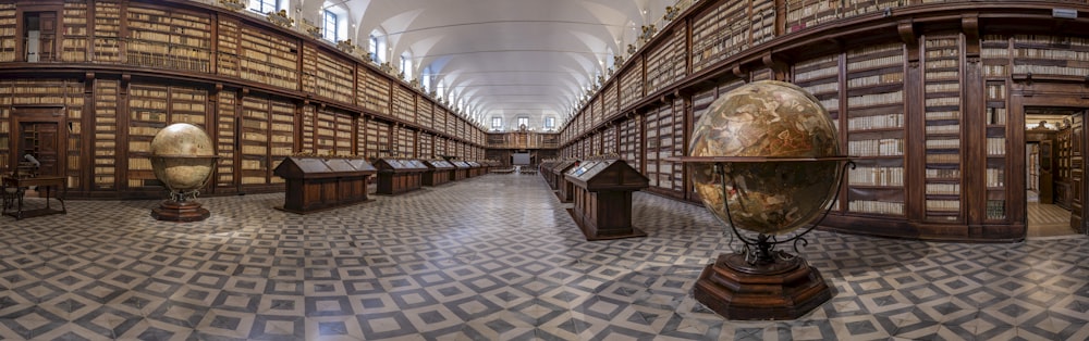 a large library filled with lots of books