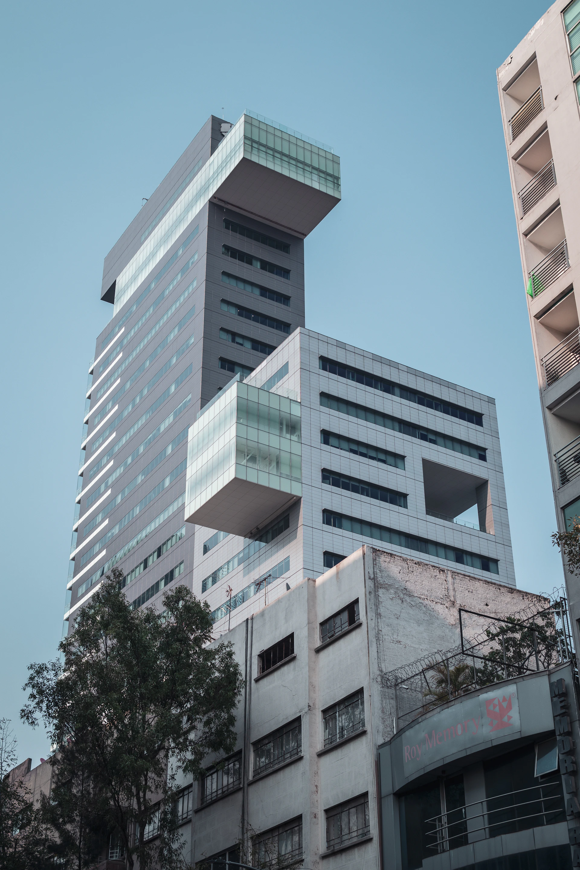 a very tall building with a lot of windows