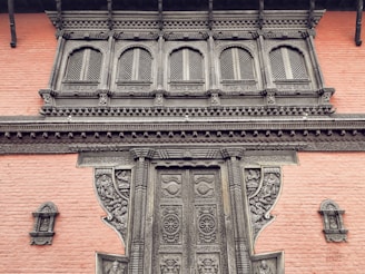 A beautiful wooden facade showcasing craftsmanship.
