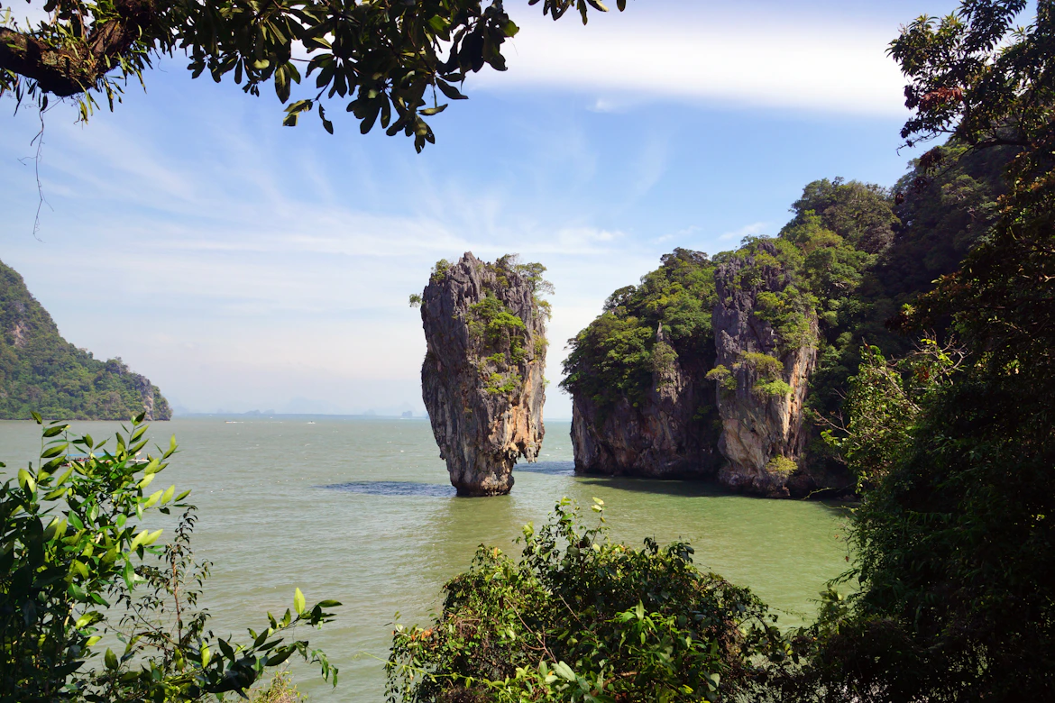 The spectacular limestone karsts of Phang Nga Bay
