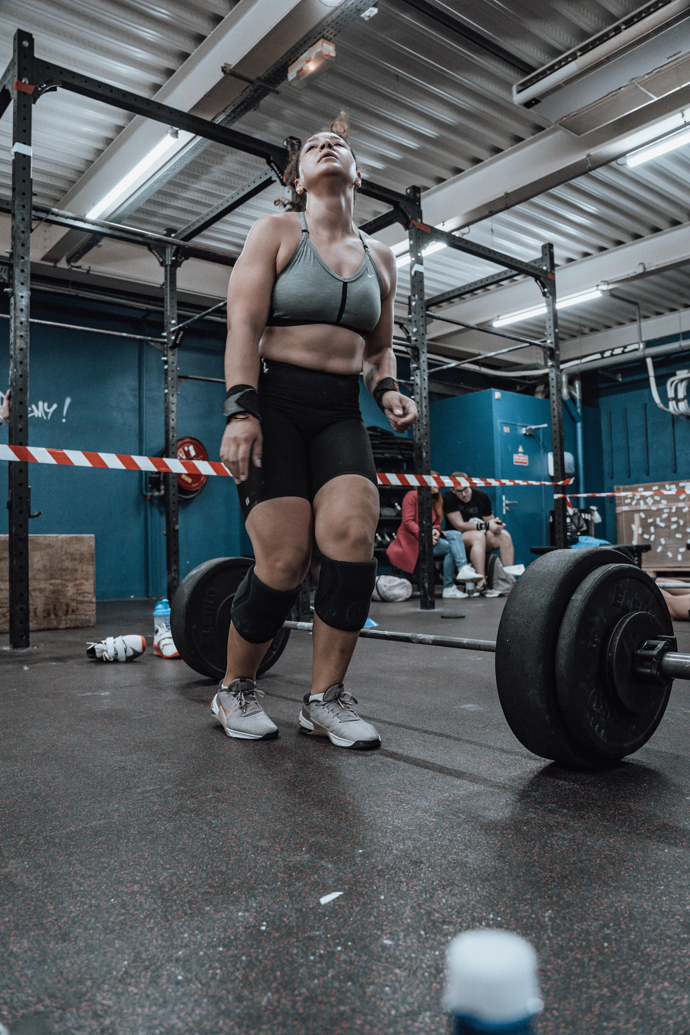 Athlete preparing for a barbell lift