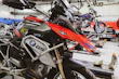 Mechanic using professional tools to repair a motorcycle engine