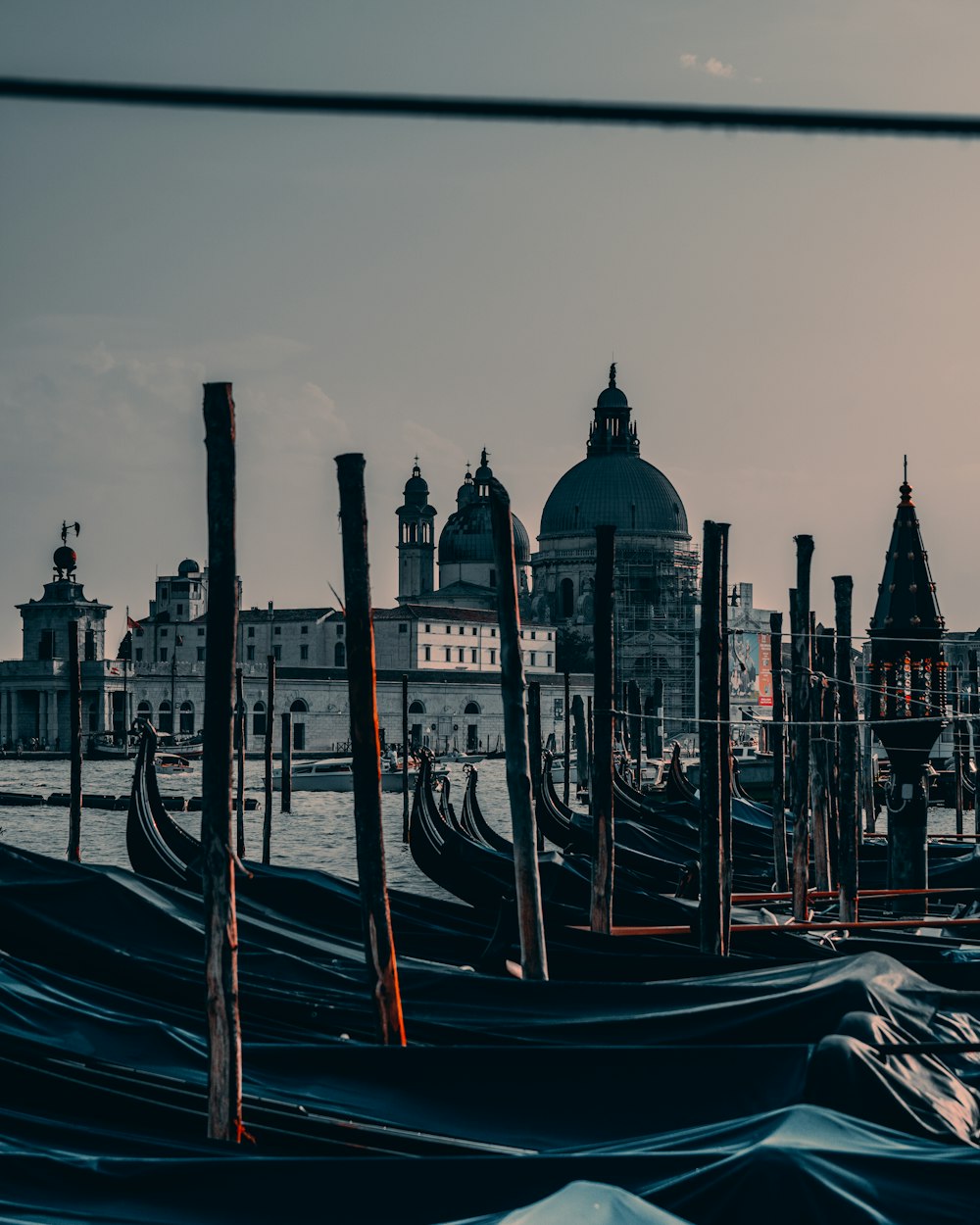 a bunch of boats that are sitting in the water