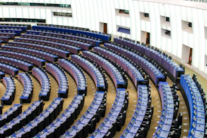 High-tech audio-visual systems installed in a corporate auditorium.