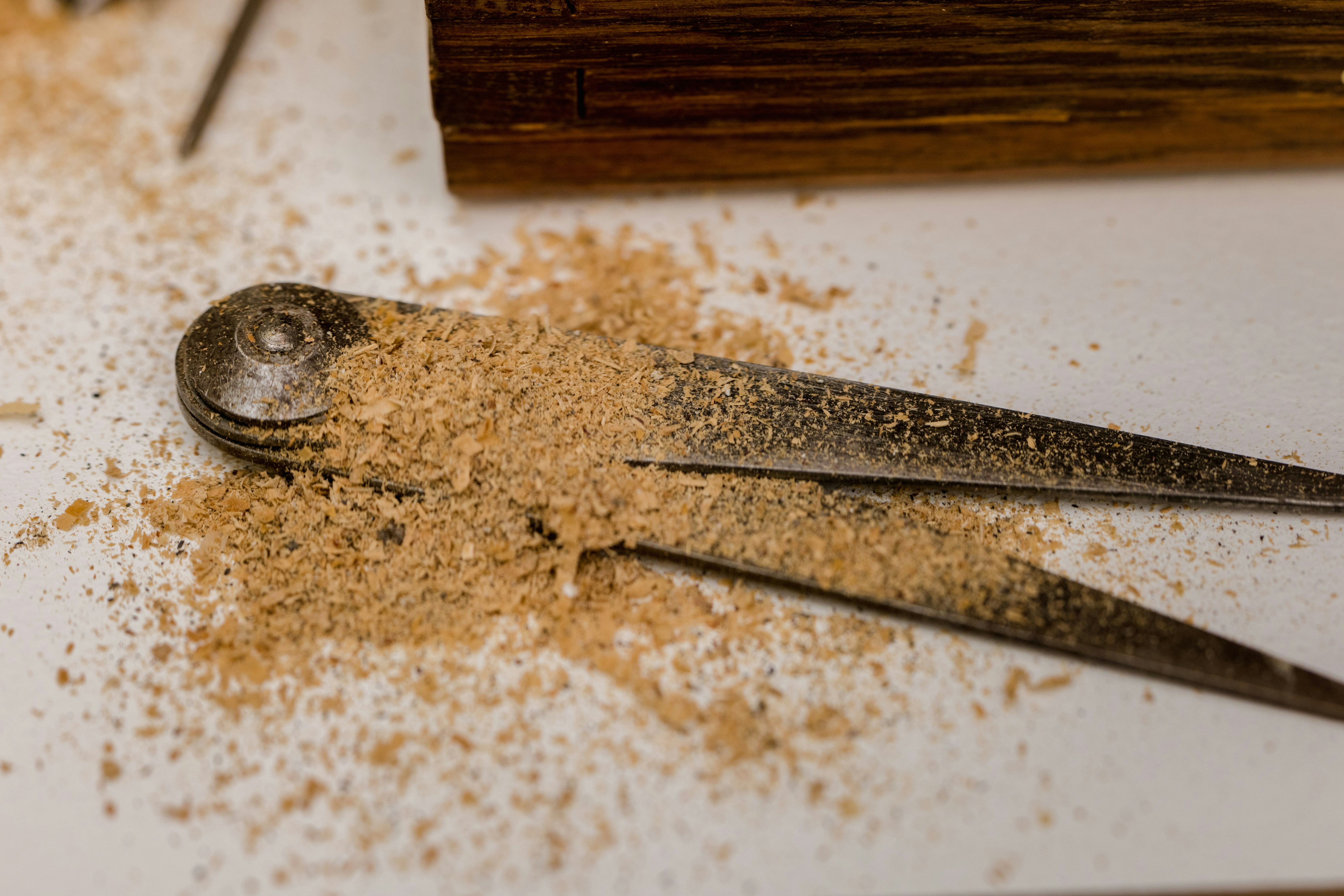 a close up of a pair of scissors on a table