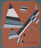 Stylish graphic design layout featuring geometric shapes and balanced composition.