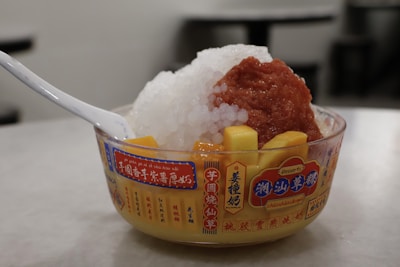 Bright and colorful sweet tapioca topped with fresh fruits and a drizzle of honey.