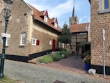 Charming cobblestone street in a quaint town in the Paulista water circuit region.