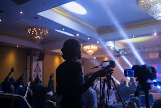 a person taking a picture with a camera