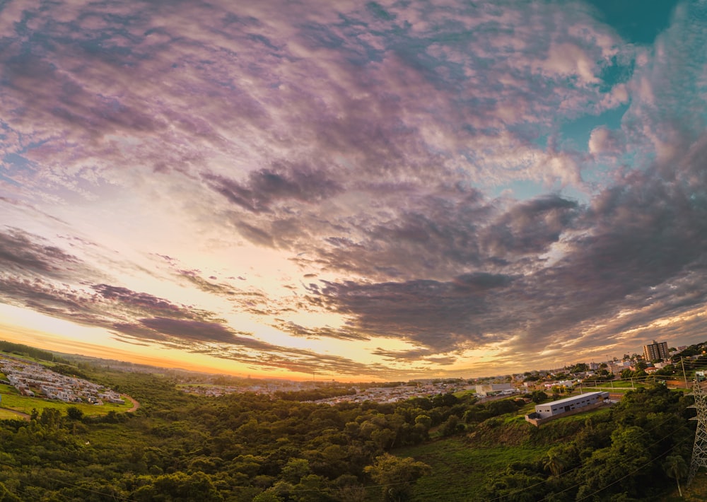 a view of a city from a high viewpoint