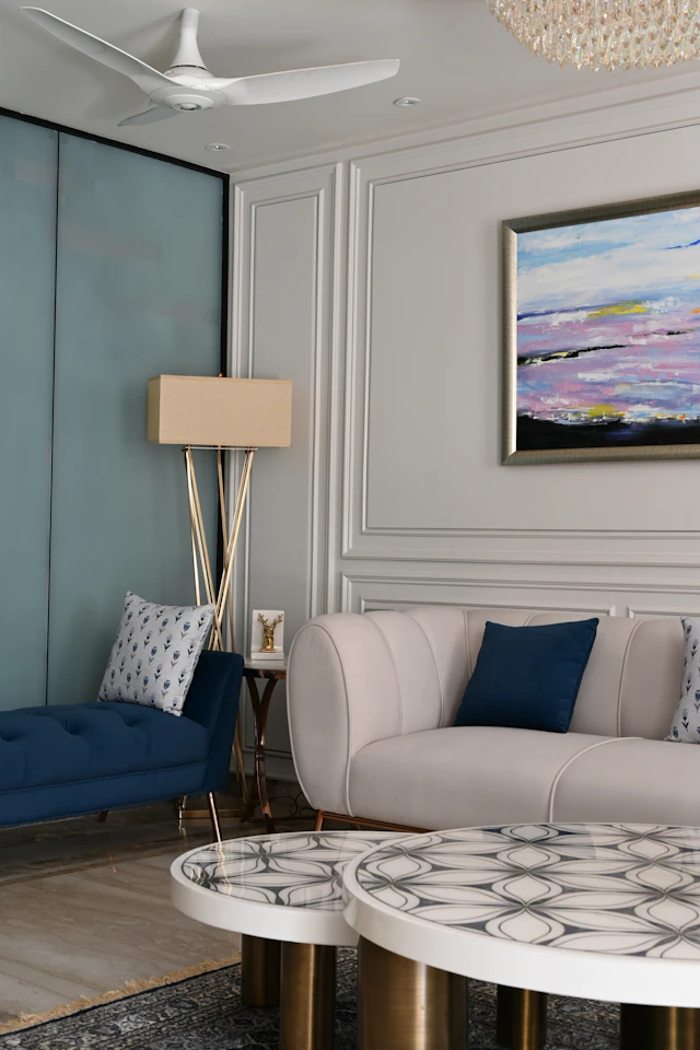 A furnished living room