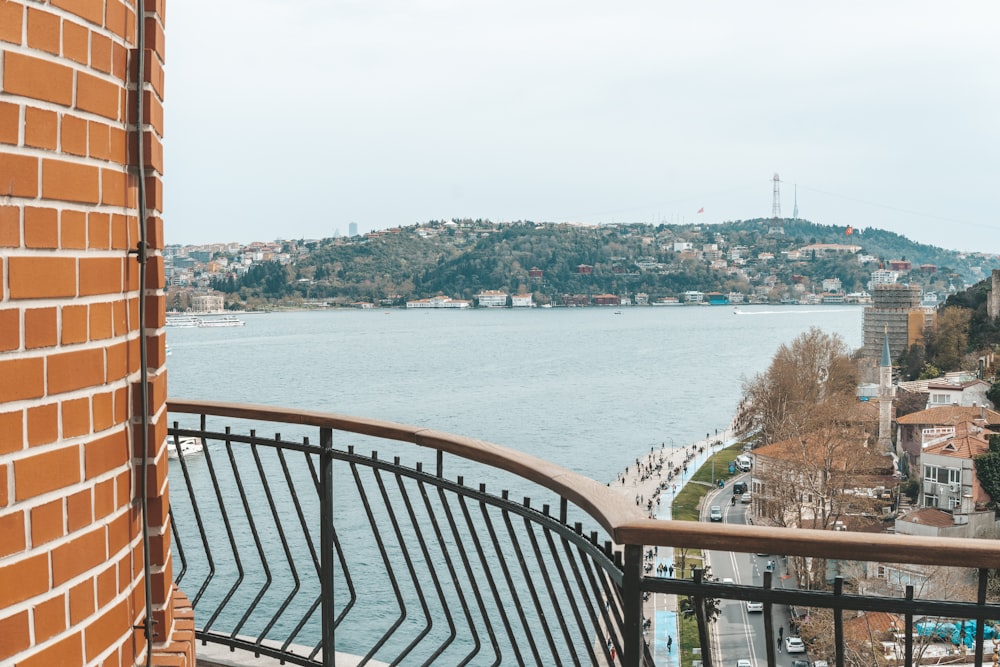 a view of a body of water from a balcony