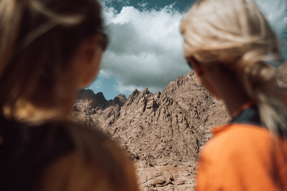 a couple of women standing next to each other